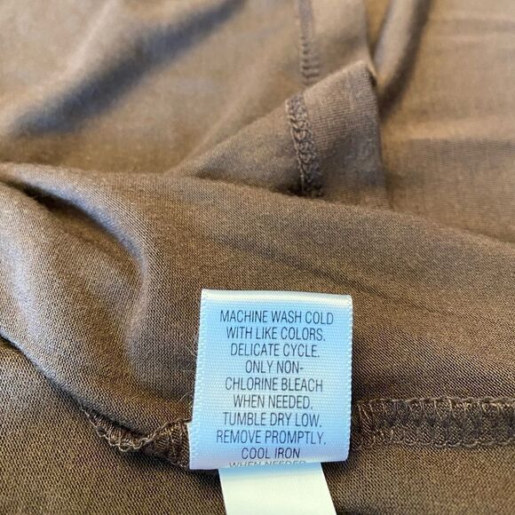 Apt. 9 Layered Look Top, Brown & Cream, Size 1X - Picture 7 of 8